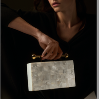 Mother Pearl Rectangle Clutch