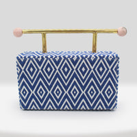 Mia Clutch Blue Diamonds