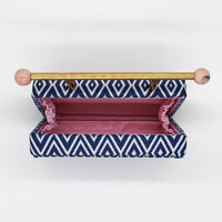 Mia Clutch Blue Diamonds