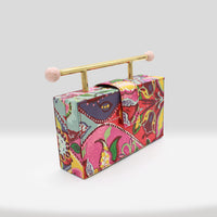 Mia Clutch Pink Flower