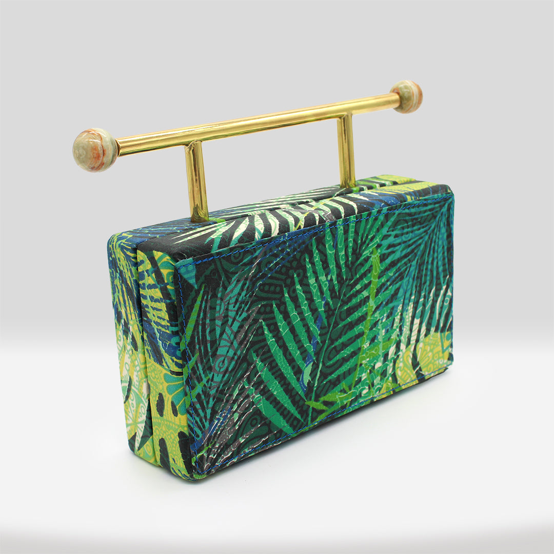 Mia Clutch Oasis Leaves