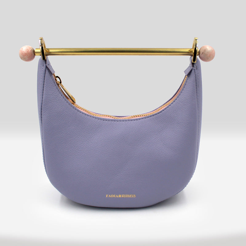 Mini Moon Purple Leather