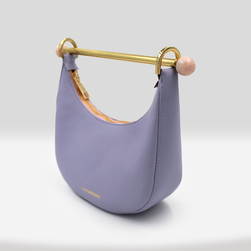 Mini Moon Purple Leather